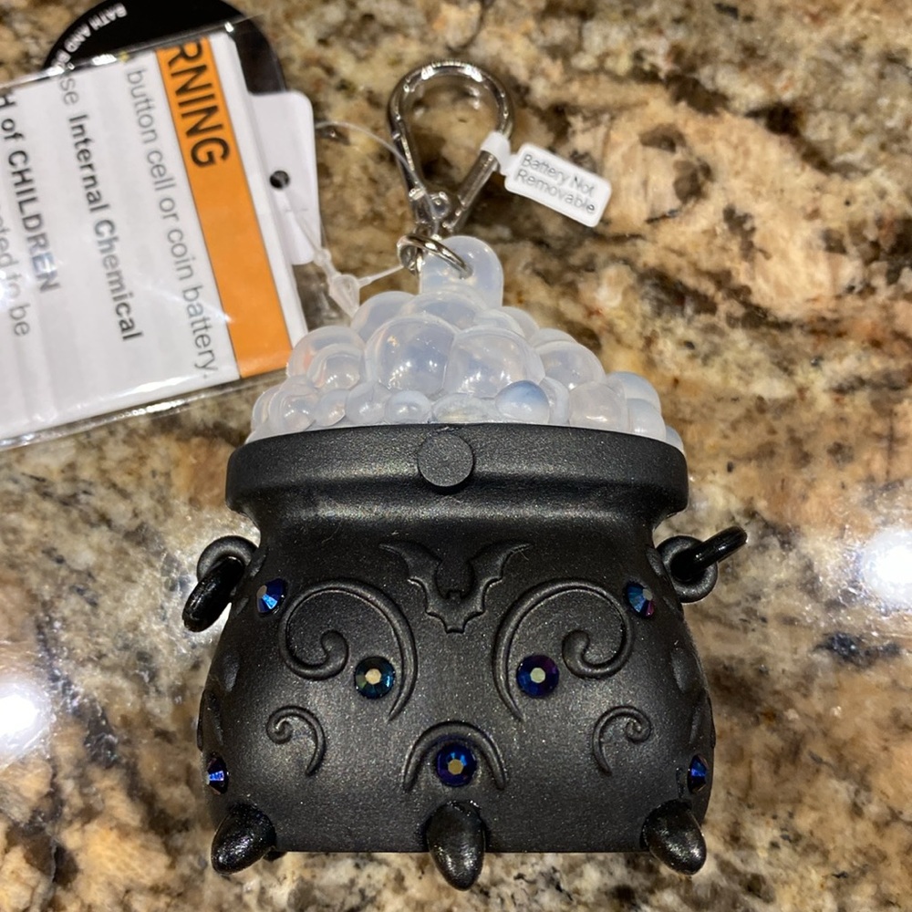 2-pc “Light-Up Color-Changing Spooky Cauldron PocketBac Holder w/Clip + Gel” NWT - Picture 6 of 11